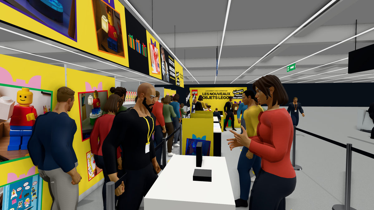 Maquette 3D, la file, le long des objets